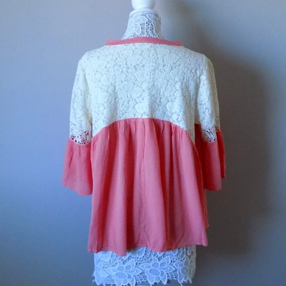 Lace Top Bell Sleeves Umgee - Picture 3 of 8